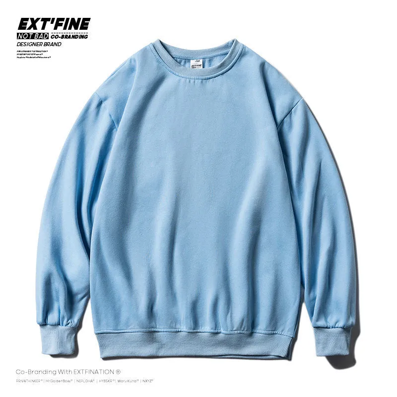 Men Solid Color  Sweatshirts Male Oversized Hoodies Streetwear