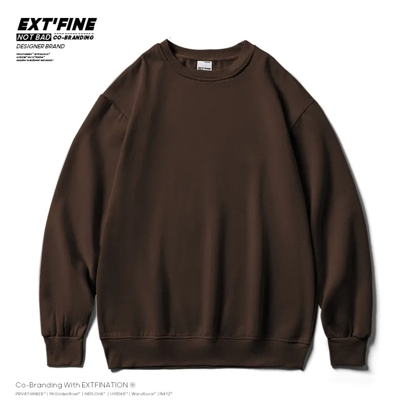 Men Solid Color  Sweatshirts Male Oversized Hoodies Streetwear