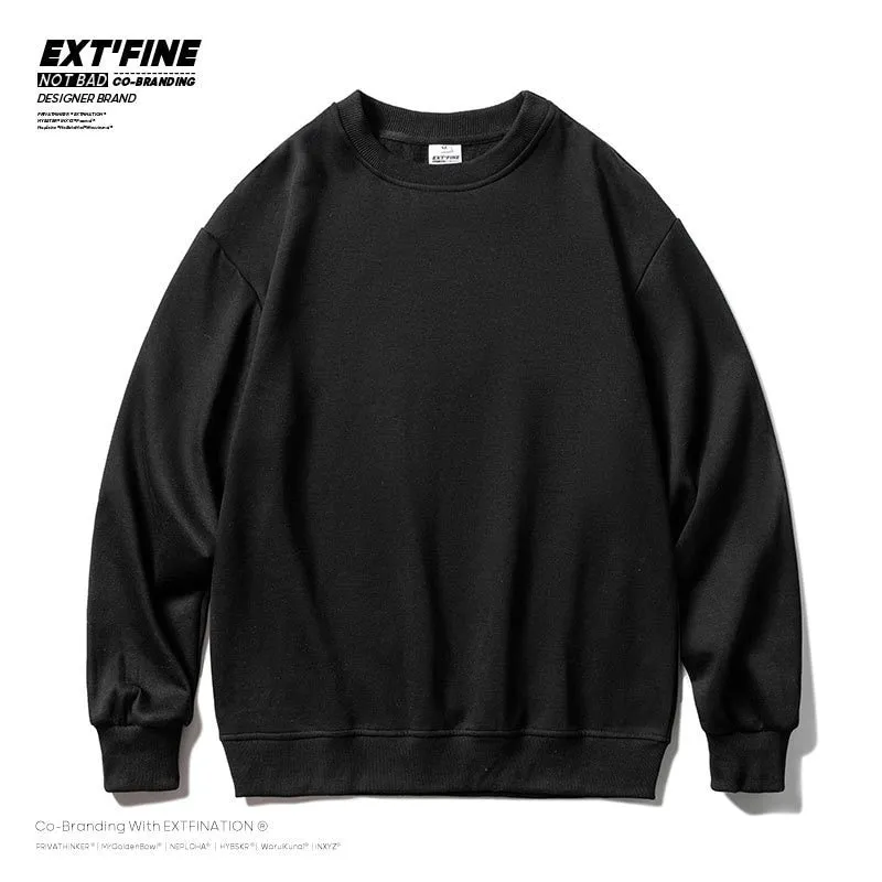 Men Solid Color  Sweatshirts Male Oversized Hoodies Streetwear