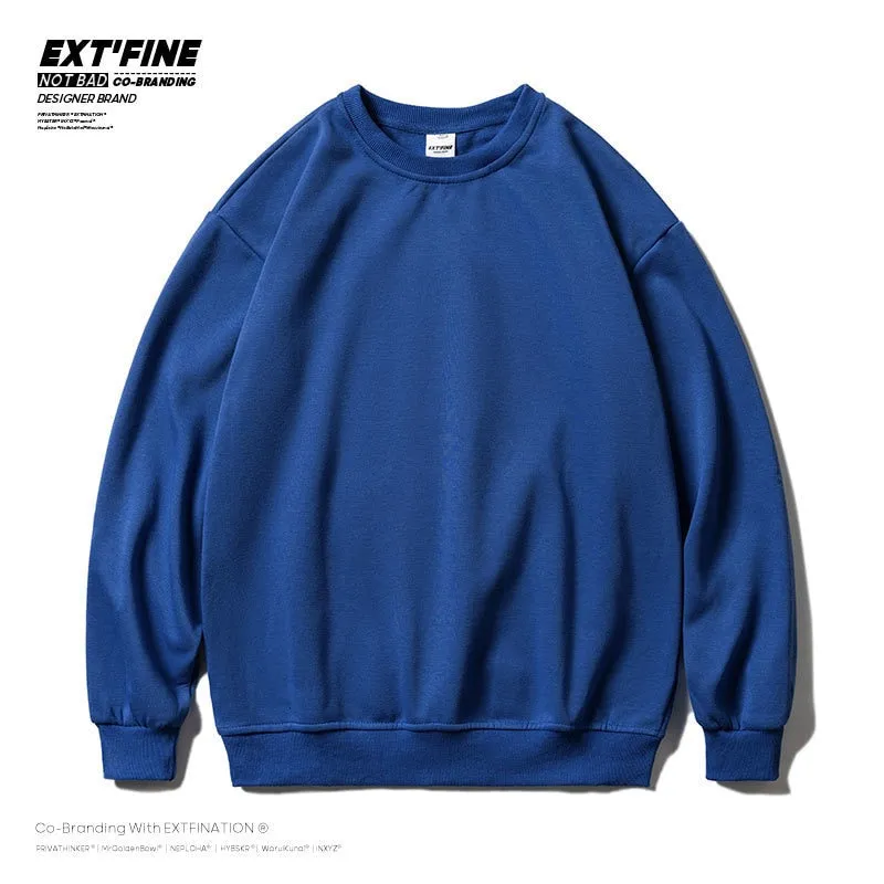 Men Solid Color  Sweatshirts Male Oversized Hoodies Streetwear