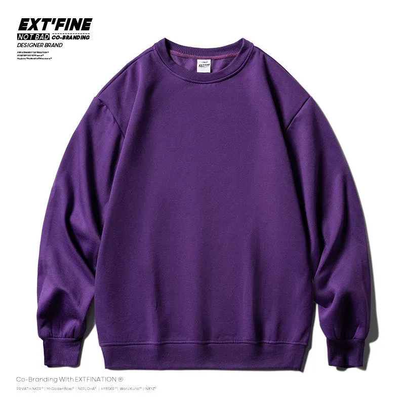Men Solid Color  Sweatshirts Male Oversized Hoodies Streetwear