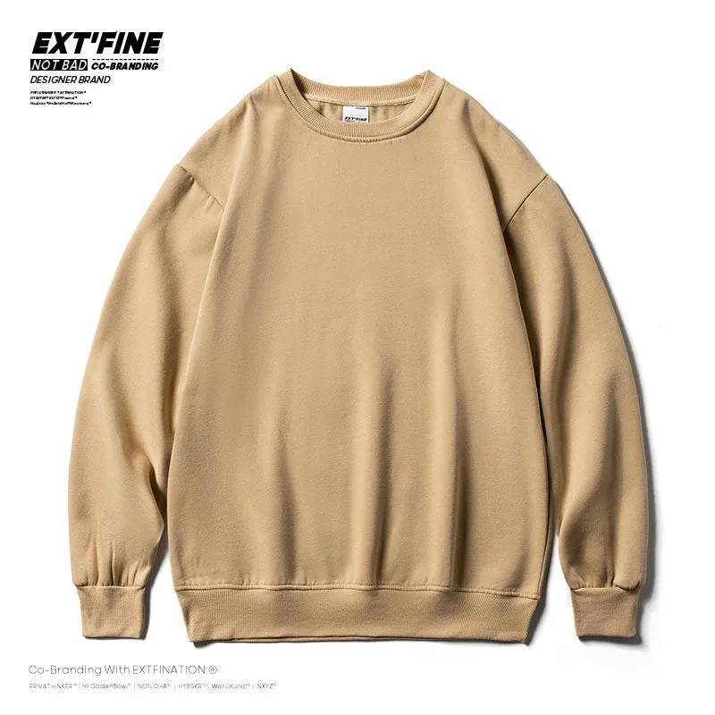 Men Solid Color  Sweatshirts Male Oversized Hoodies Streetwear