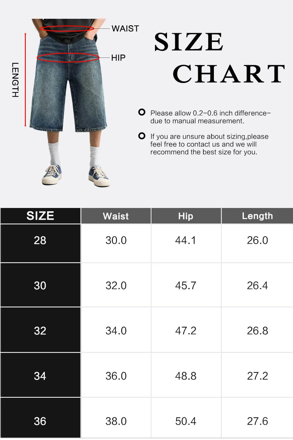 Men's Loose Denim Short