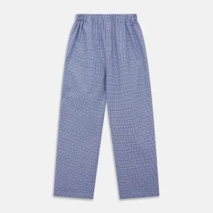 Navy Check Cotton Pyjama Trousers