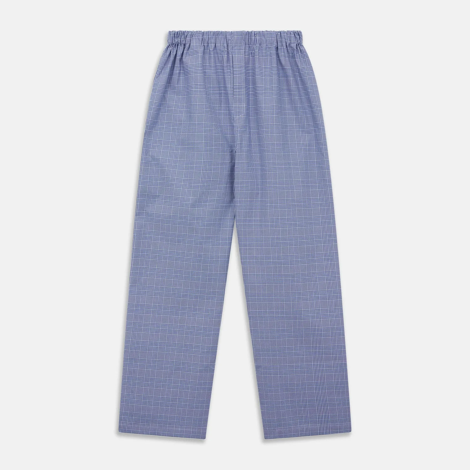 Navy Check Cotton Pyjama Trousers