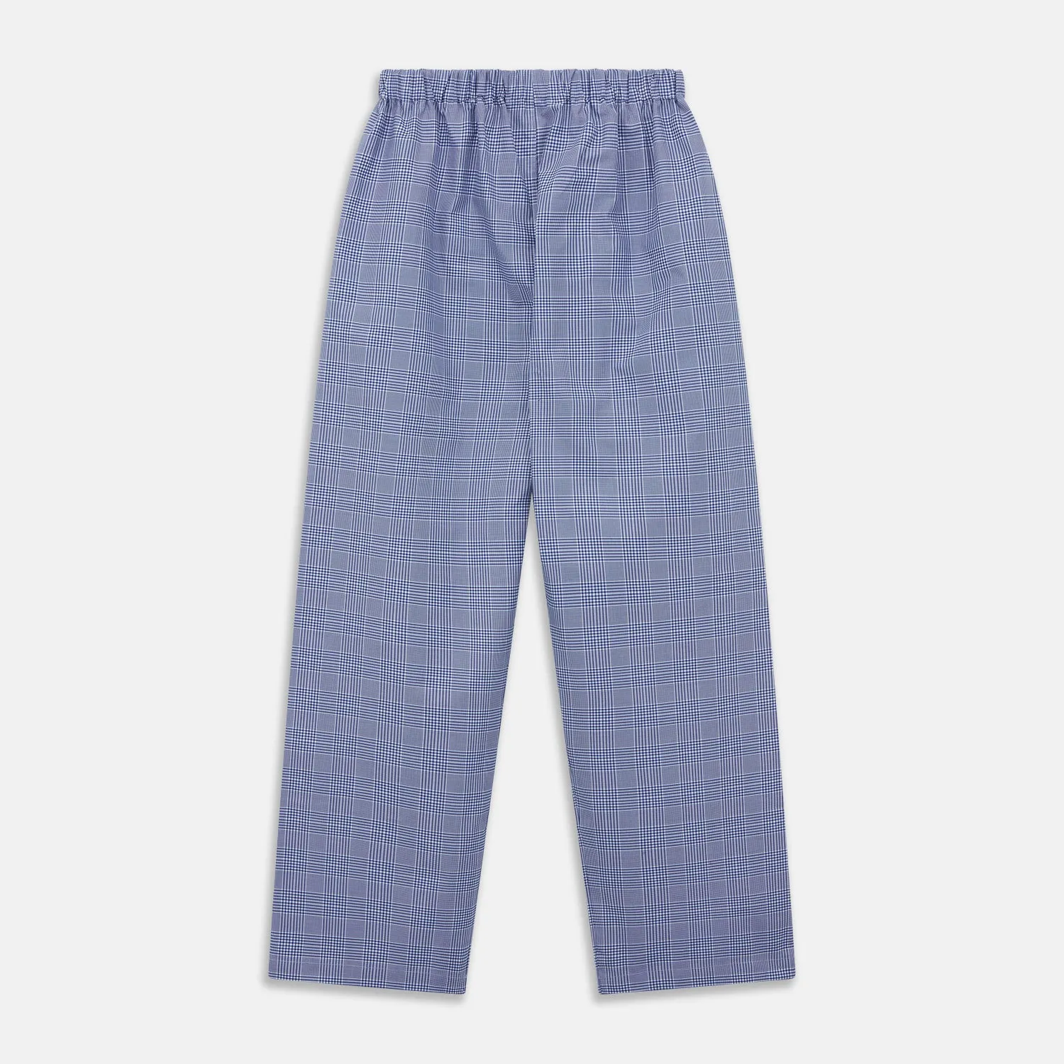 Navy Check Cotton Pyjama Trousers