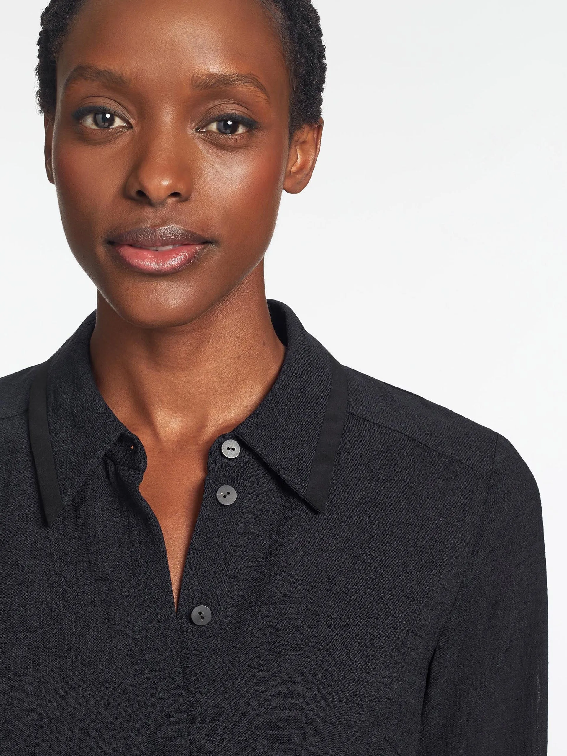 Navy Sullivan Techni Voile shirt