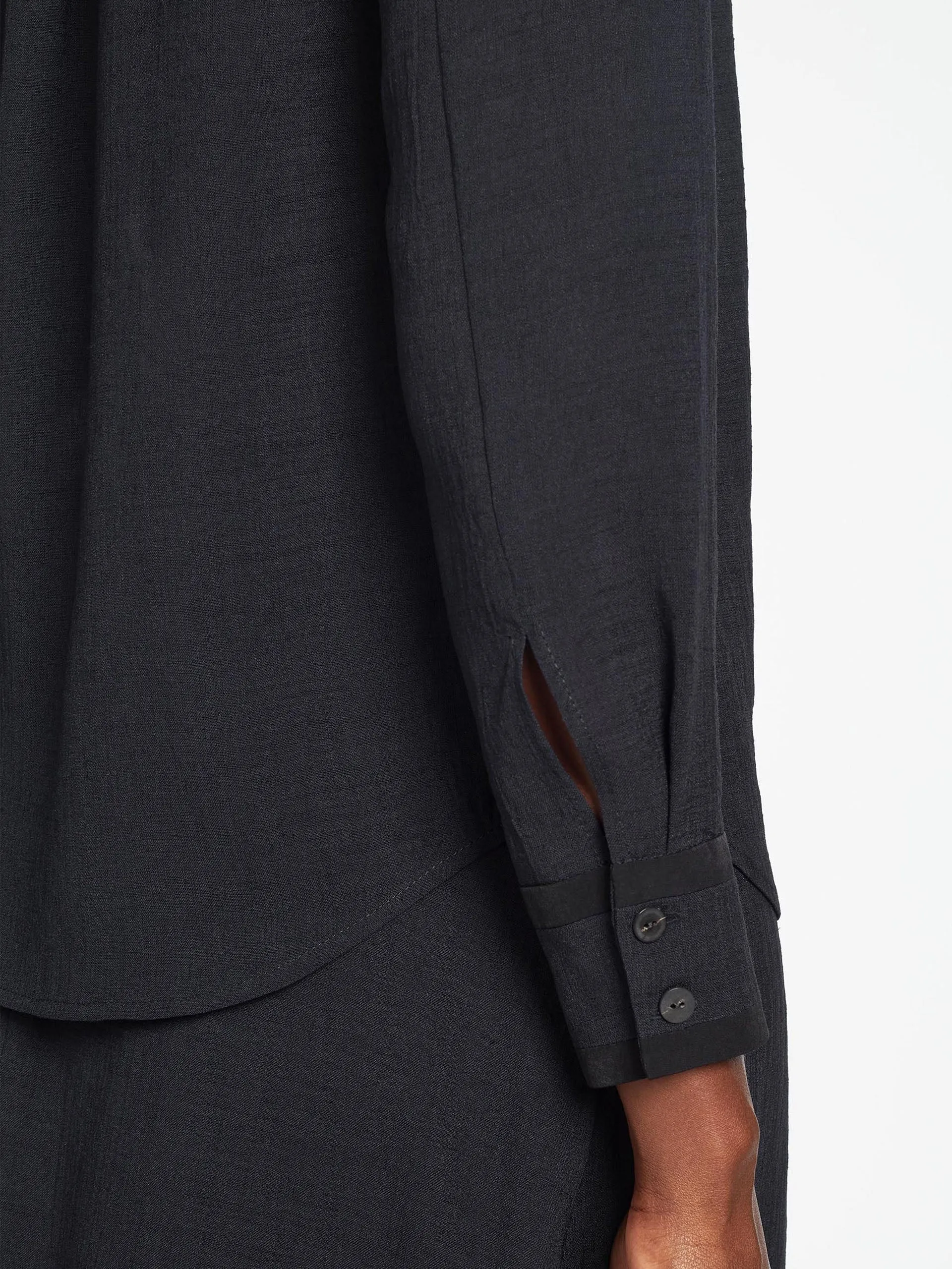 Navy Sullivan Techni Voile shirt