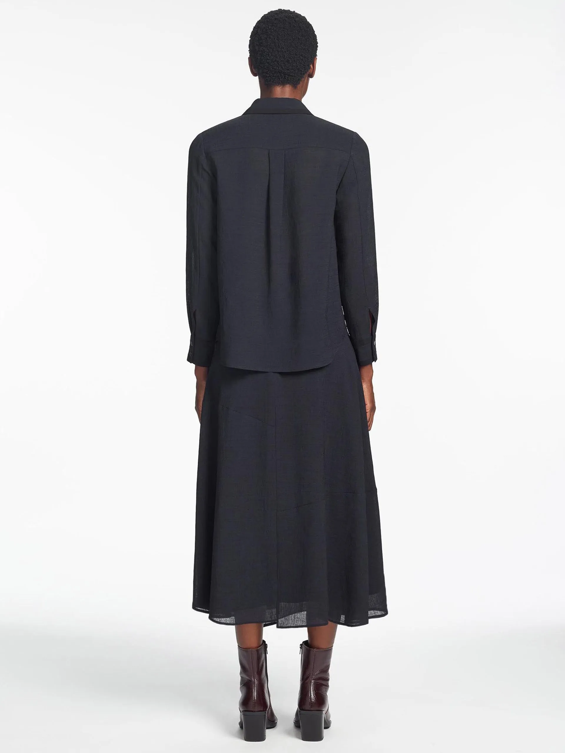 Navy Sullivan Techni Voile shirt