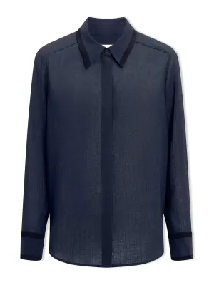 Navy Sullivan Techni Voile shirt