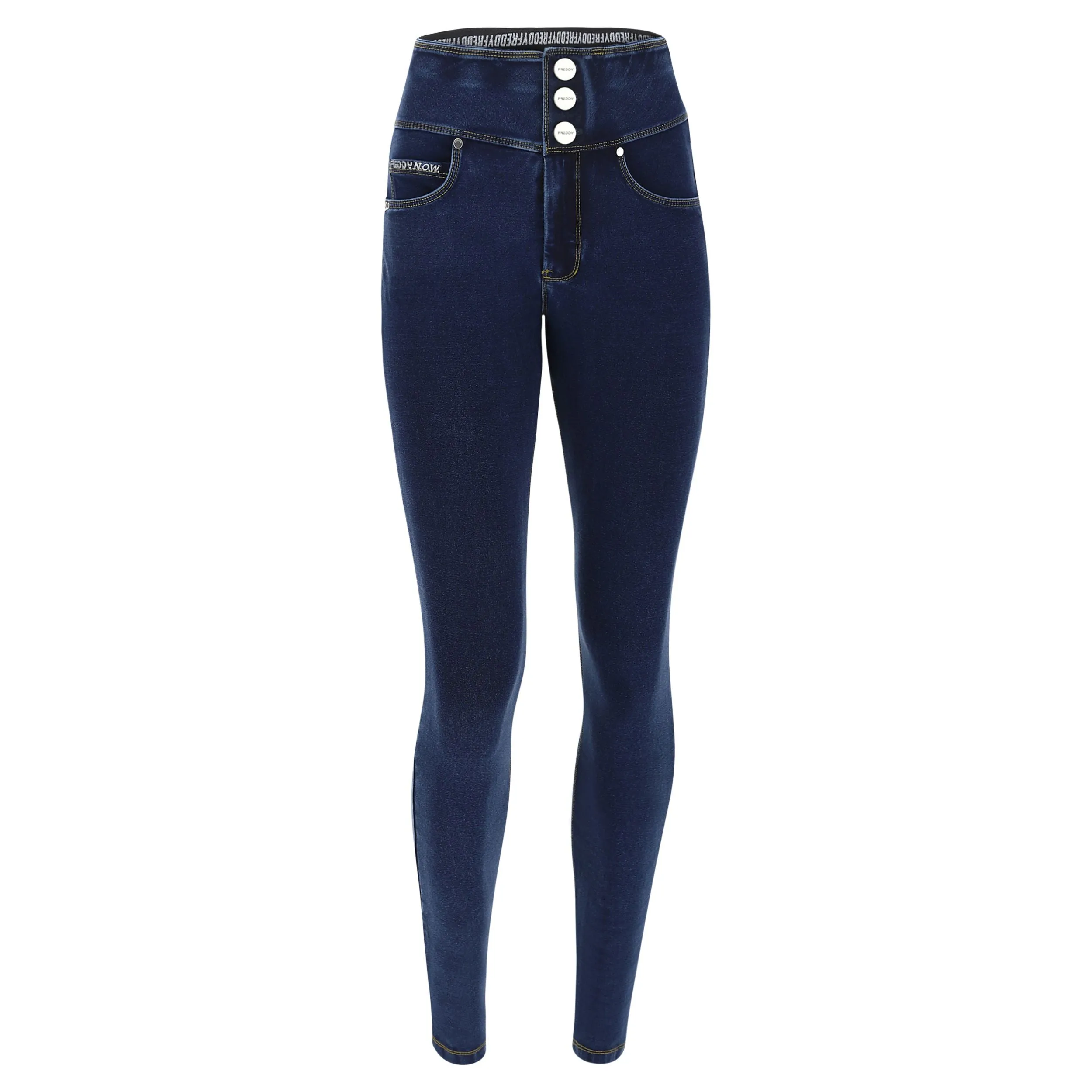 (NOW1HC002ORG-J0Y) N.O.W.® High Waist met Knoopsluiting