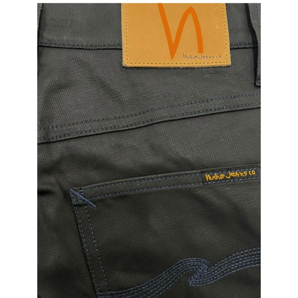 Nudie Jeans Black Cotton Men's Jeans