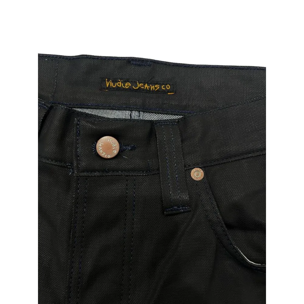 Nudie Jeans Black Cotton Men's Jeans