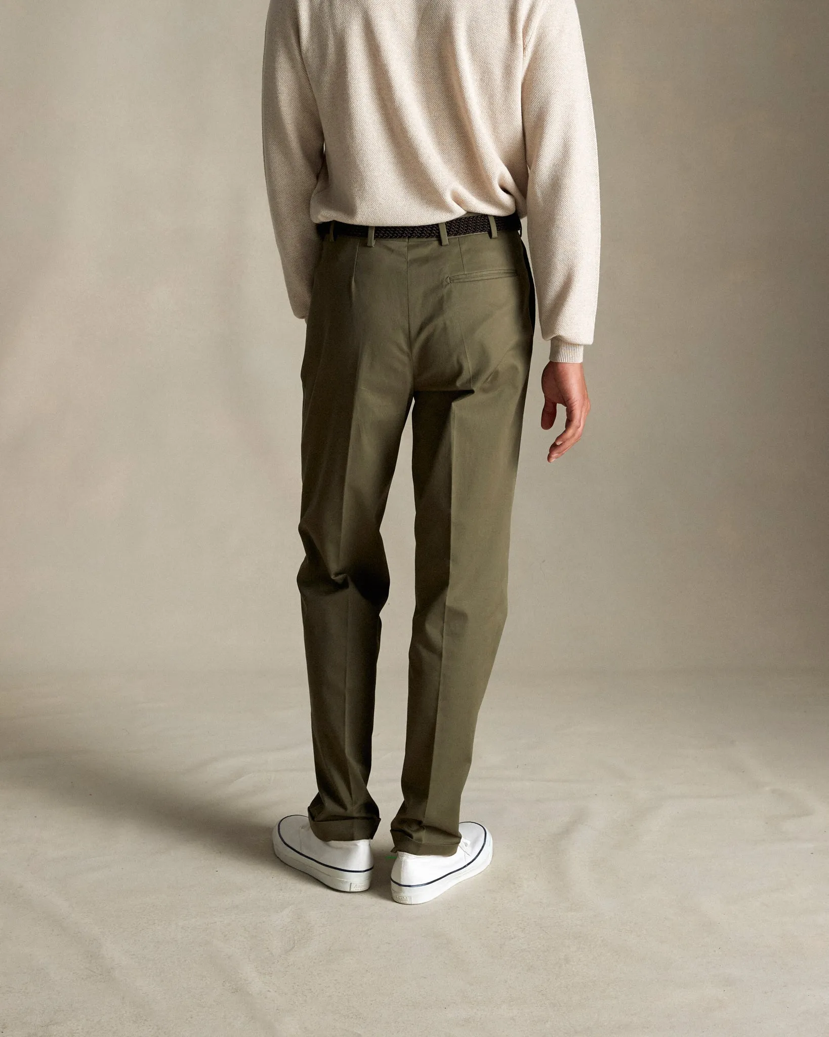 Olive Classic Chino Trousers