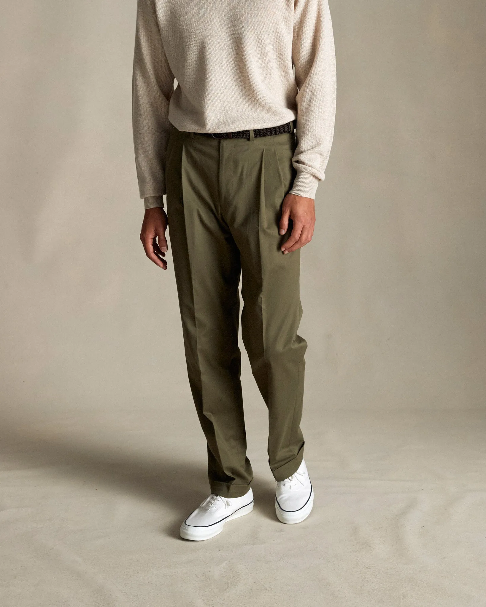 Olive Classic Chino Trousers