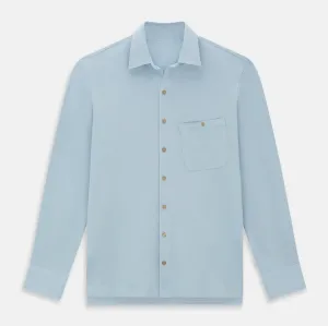 Pale Blue Pique Shirt