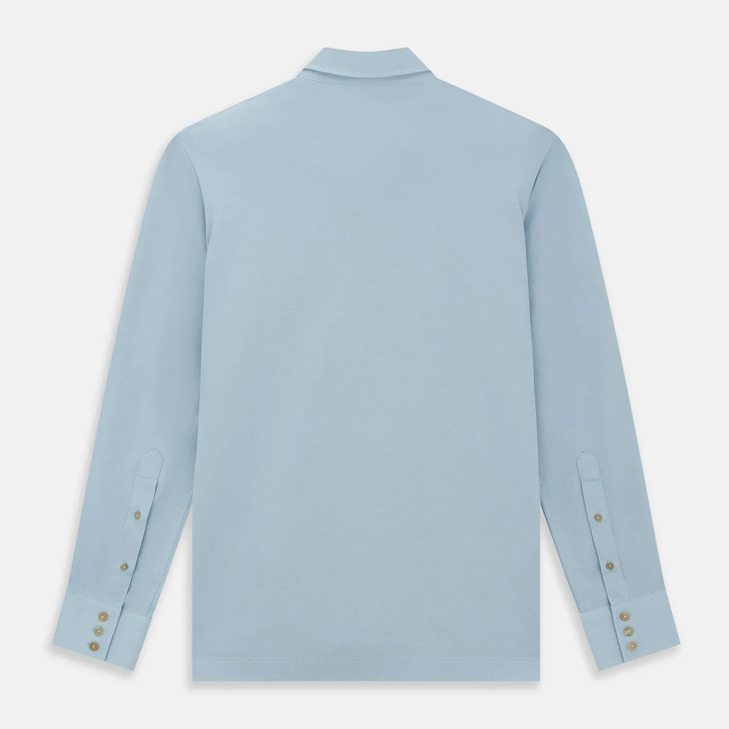 Pale Blue Pique Shirt