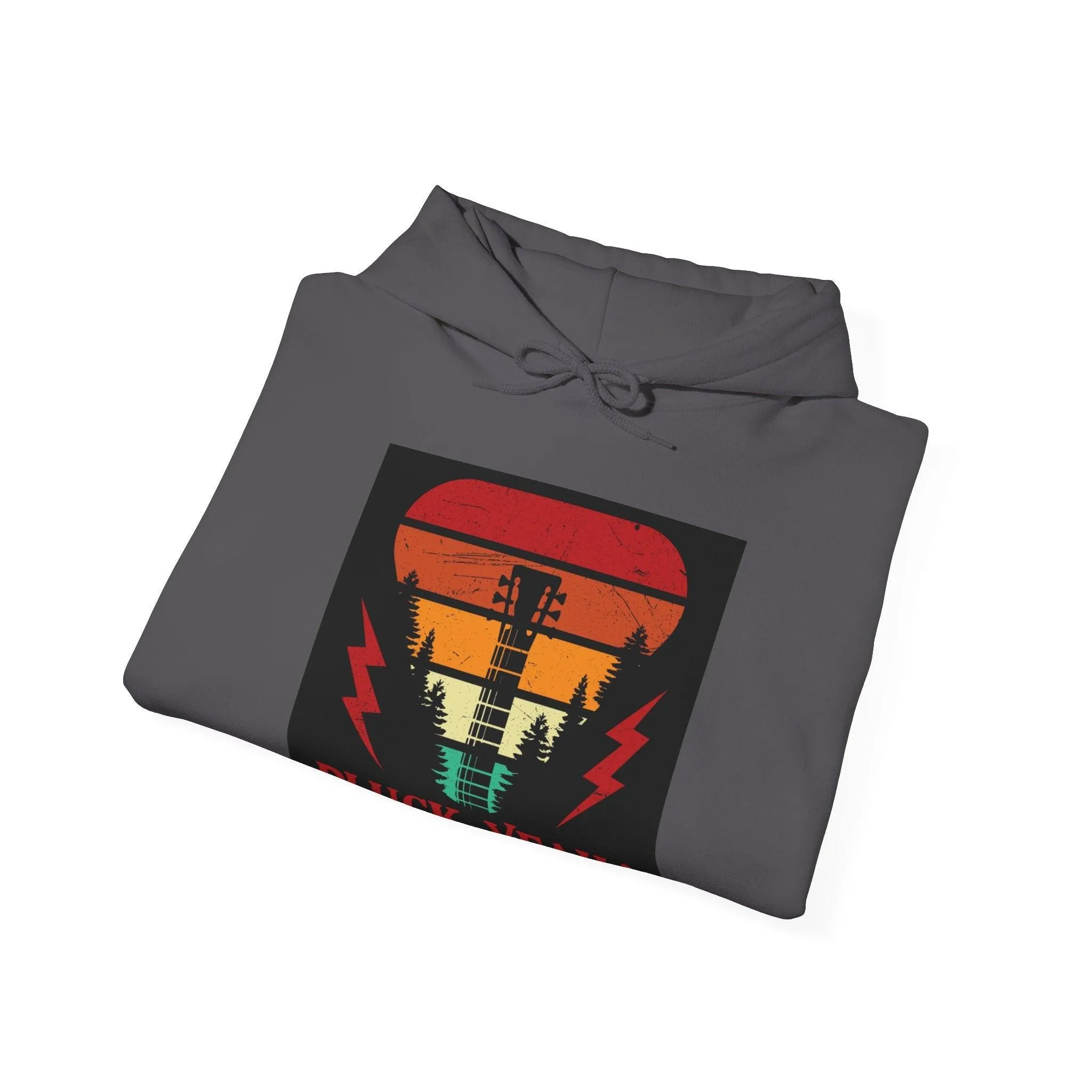 Pluck Yeah! Guitar Neck Unisex Heavy Blend™ Hooded Sweatshirt