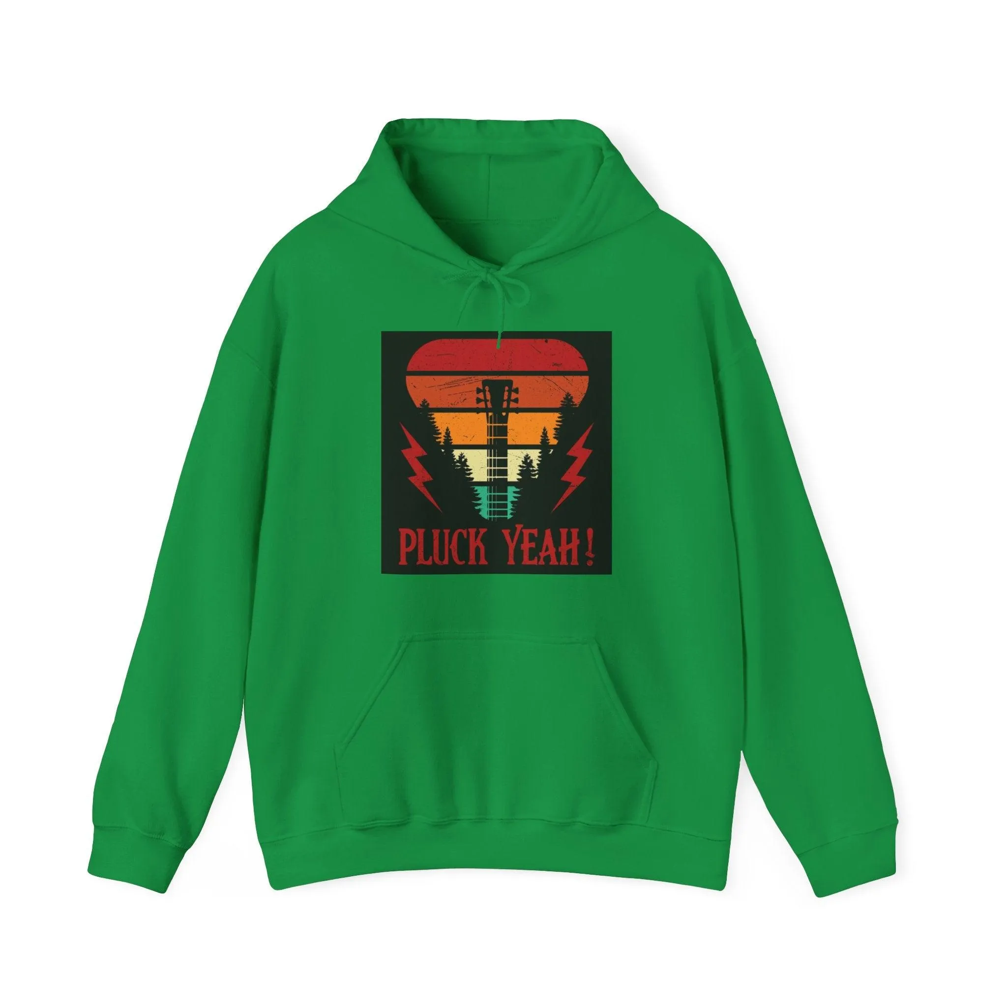 Pluck Yeah! Guitar Neck Unisex Heavy Blend™ Hooded Sweatshirt