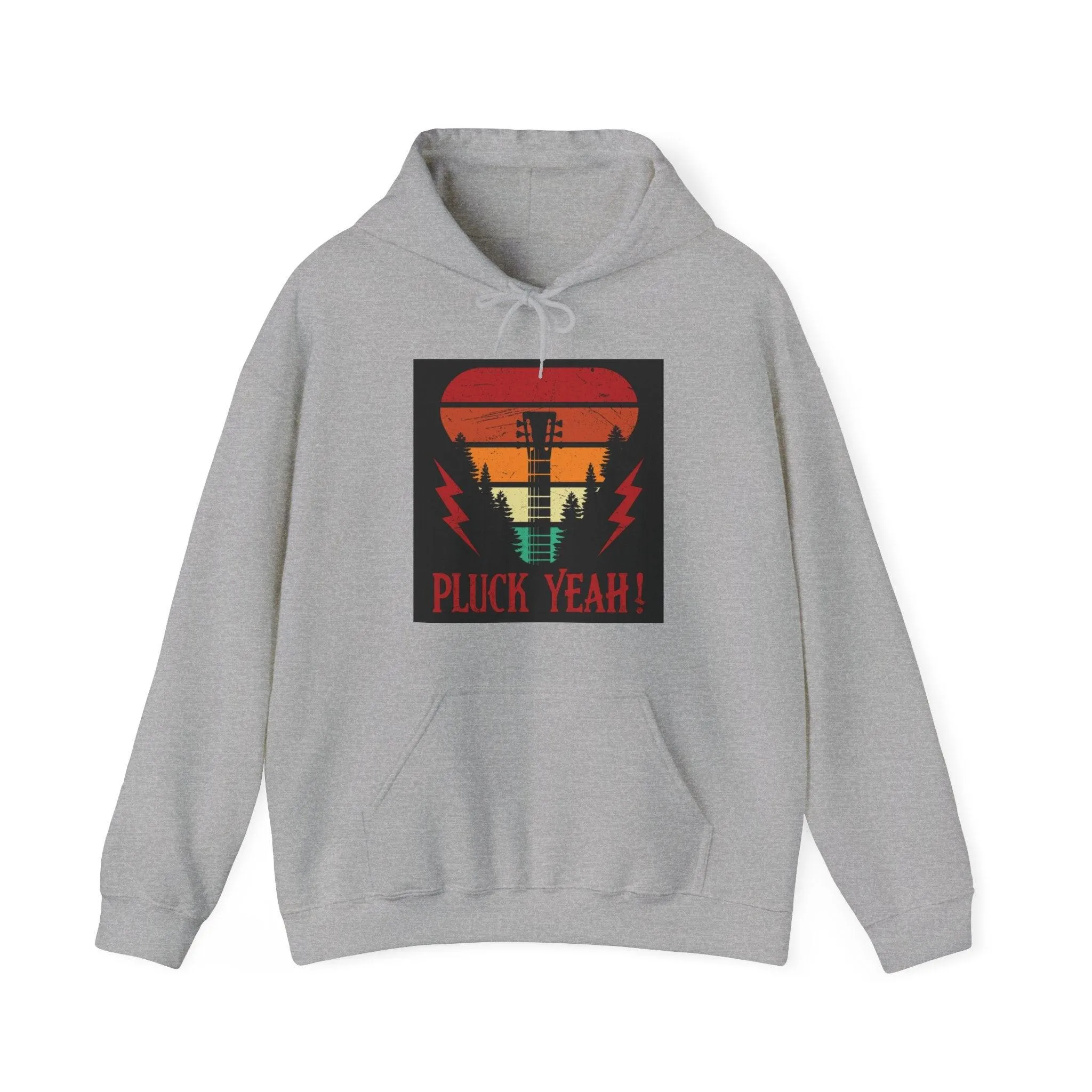 Pluck Yeah! Guitar Neck Unisex Heavy Blend™ Hooded Sweatshirt