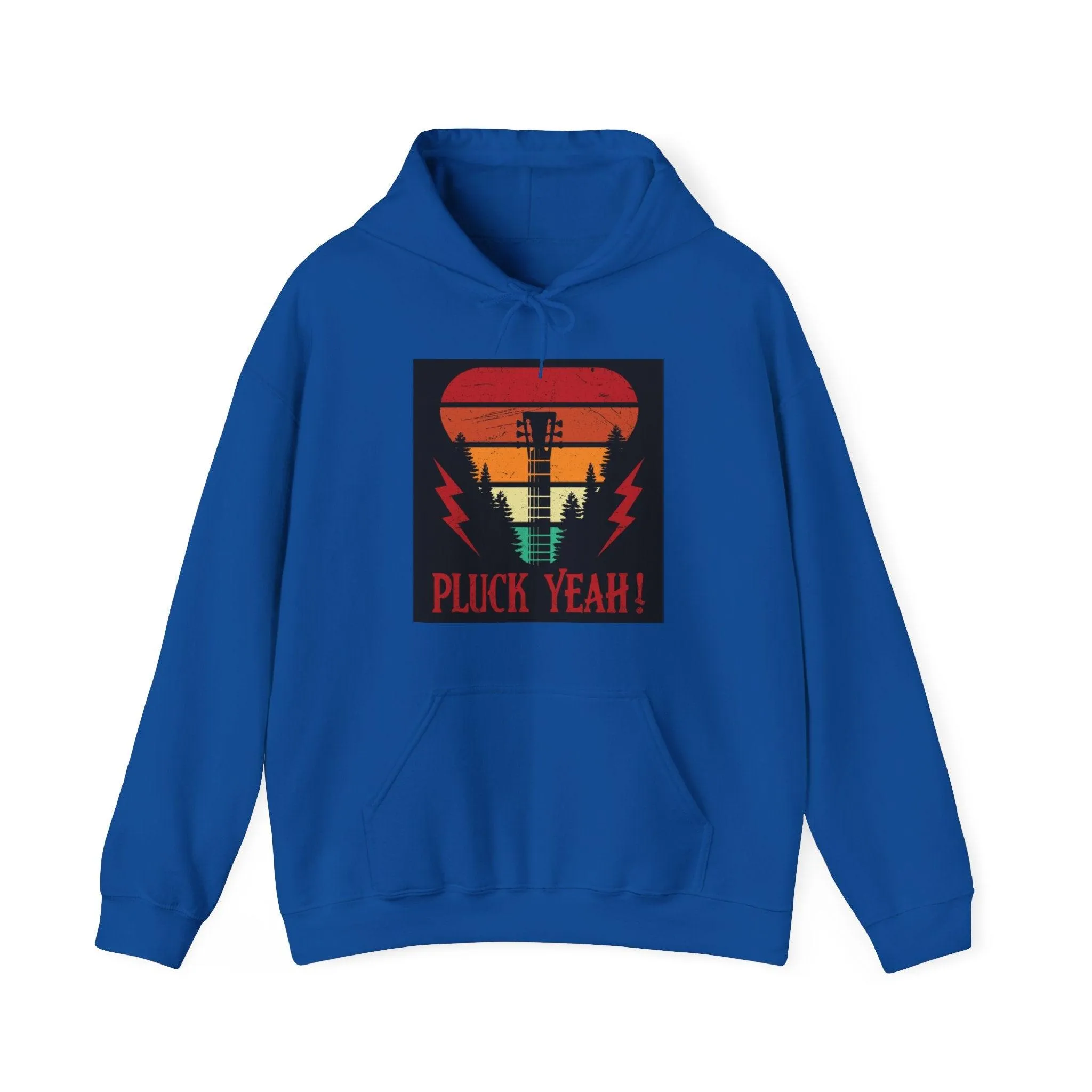 Pluck Yeah! Guitar Neck Unisex Heavy Blend™ Hooded Sweatshirt