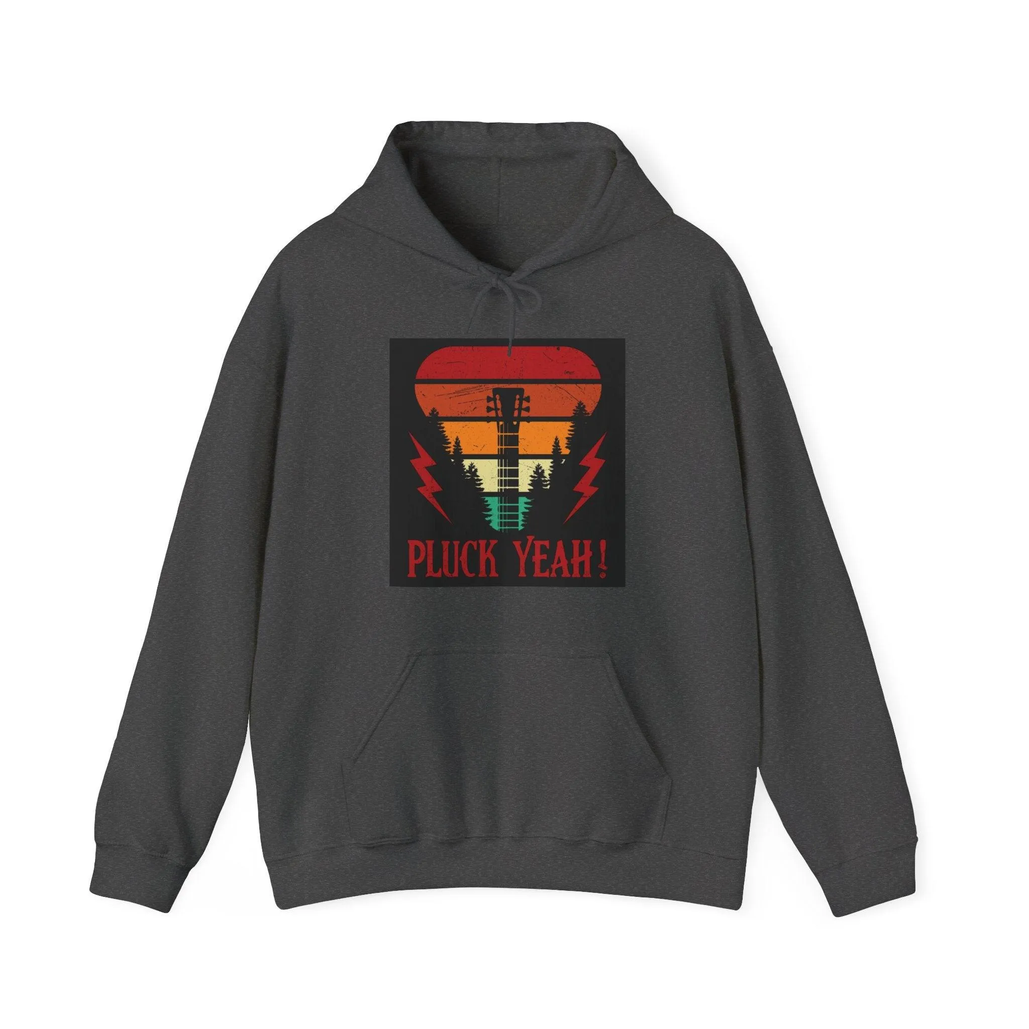 Pluck Yeah! Guitar Neck Unisex Heavy Blend™ Hooded Sweatshirt
