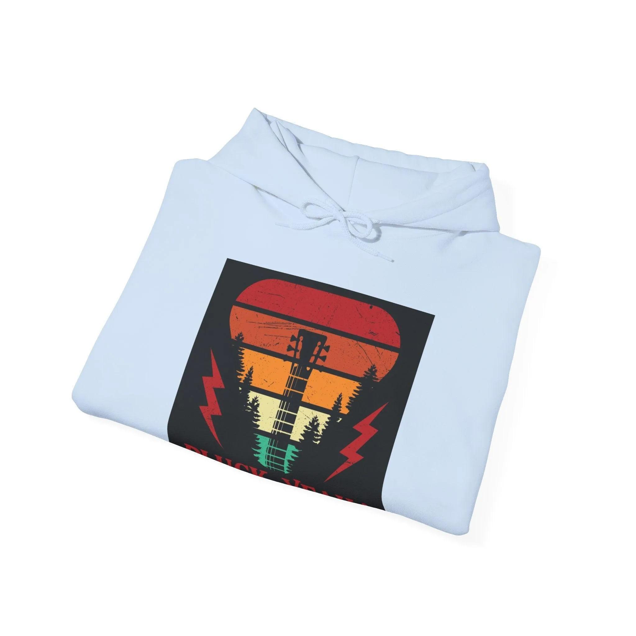 Pluck Yeah! Guitar Neck Unisex Heavy Blend™ Hooded Sweatshirt