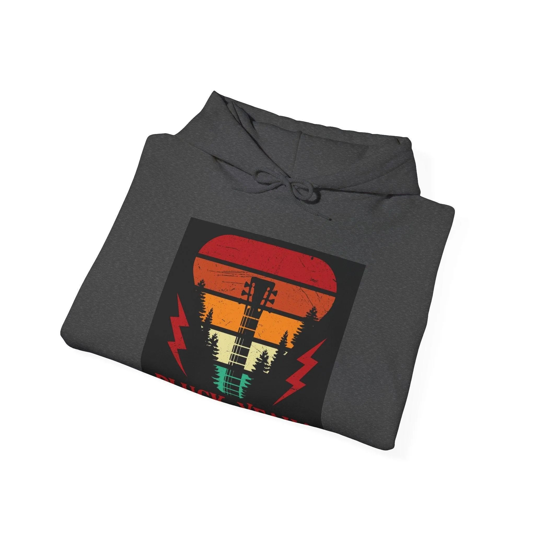 Pluck Yeah! Guitar Neck Unisex Heavy Blend™ Hooded Sweatshirt