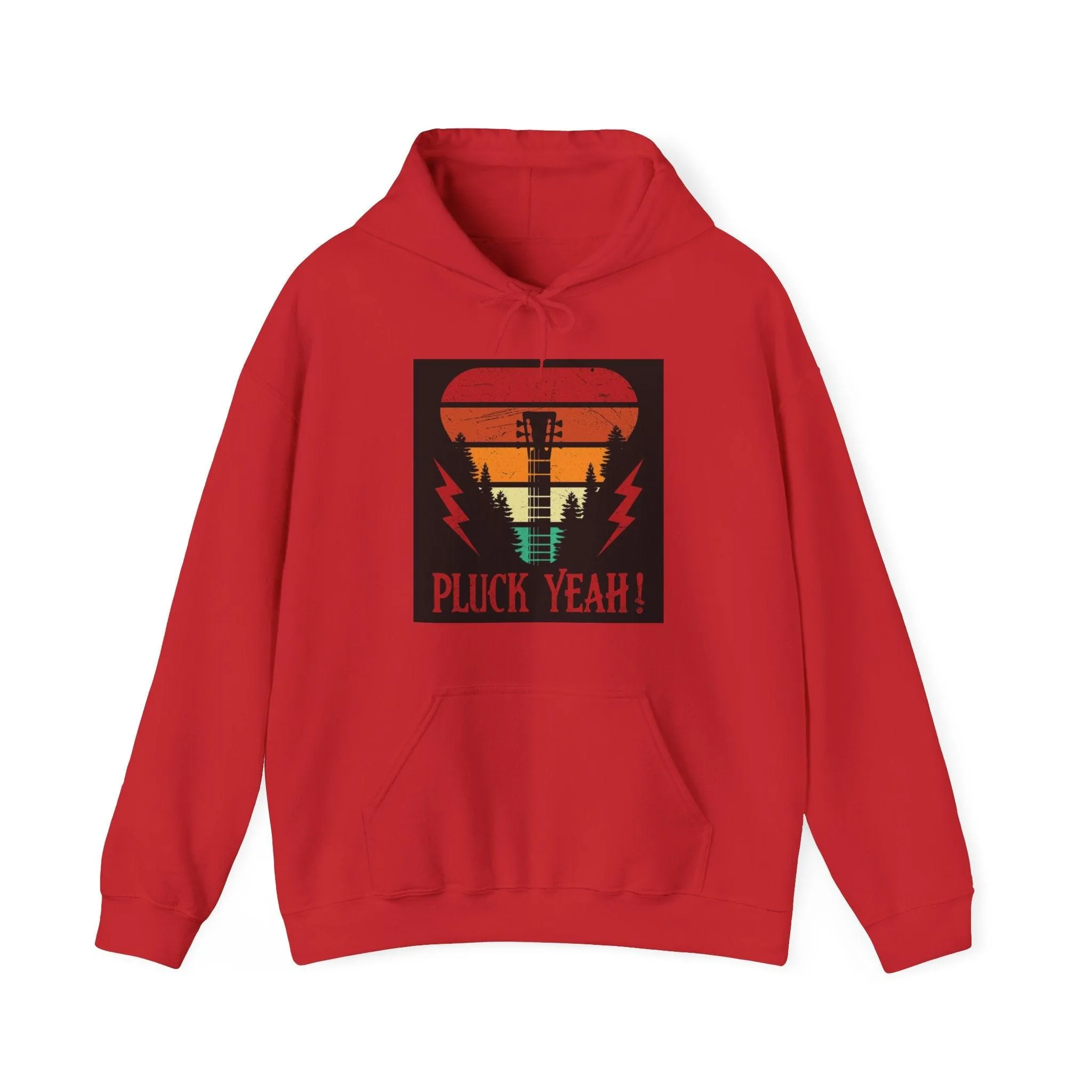 Pluck Yeah! Guitar Neck Unisex Heavy Blend™ Hooded Sweatshirt