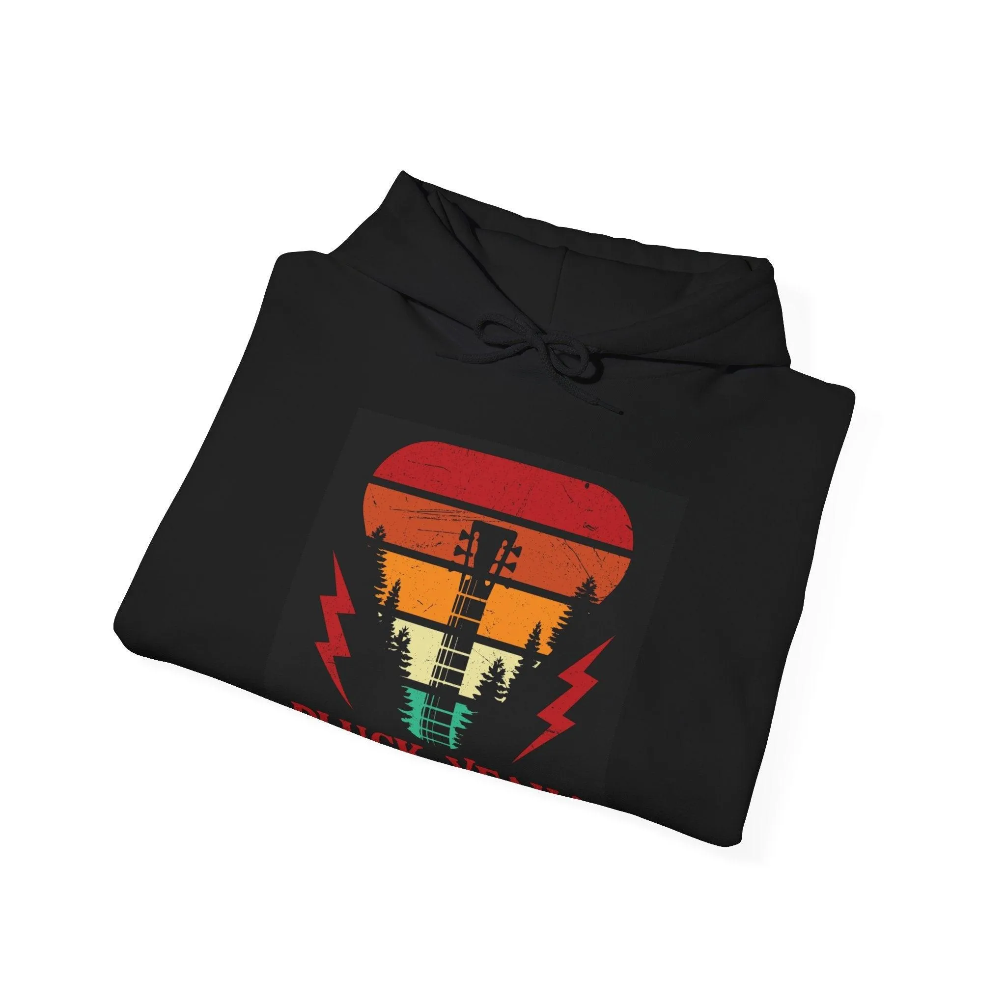 Pluck Yeah! Guitar Neck Unisex Heavy Blend™ Hooded Sweatshirt
