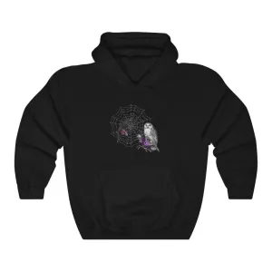 Pullover Hoodies-Raven and Owl