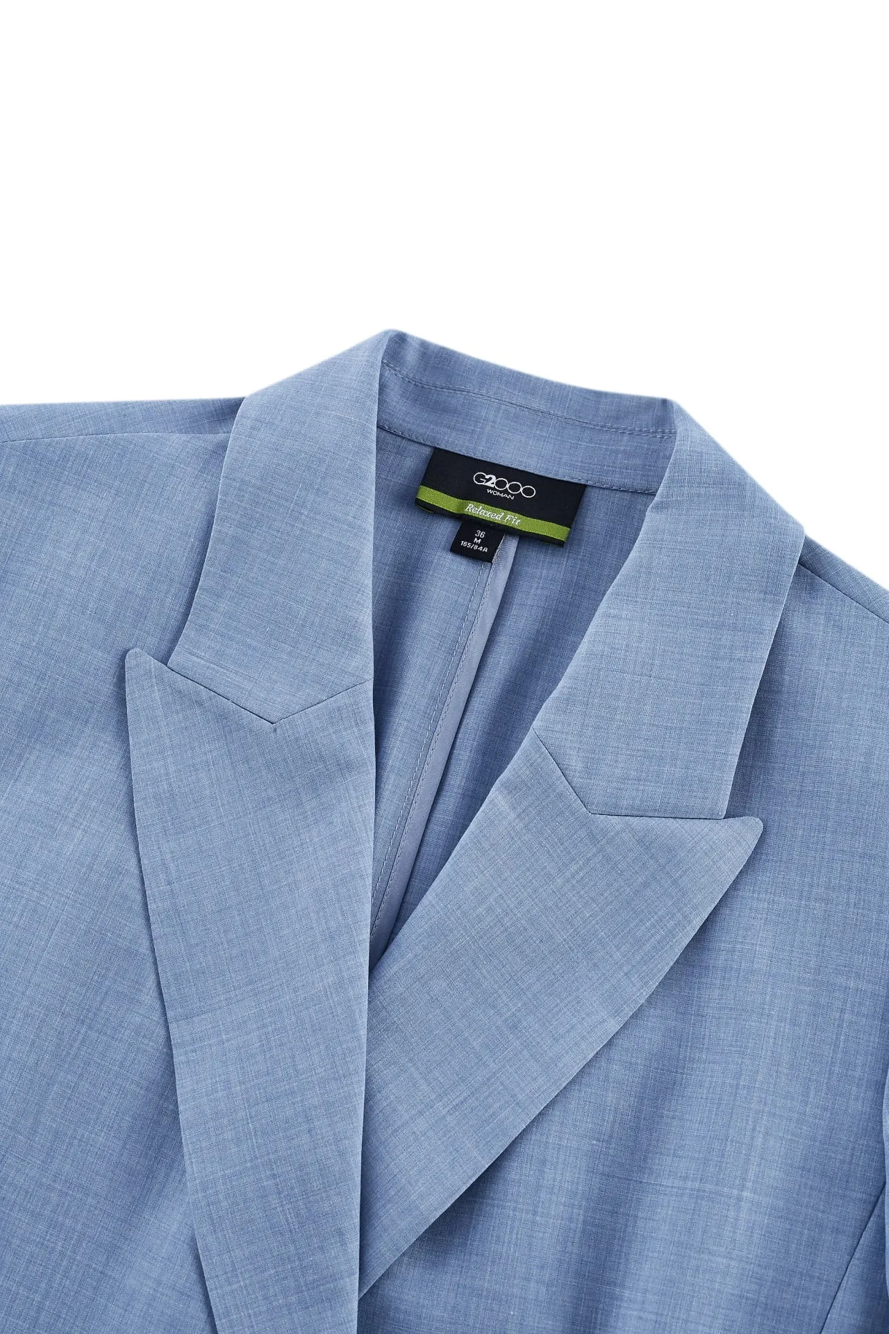 Rayon Blend Double -Breasted Suit Blazer