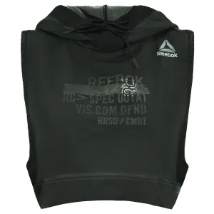 Reebok Combat Glory Womens Black Cropped Hoodie