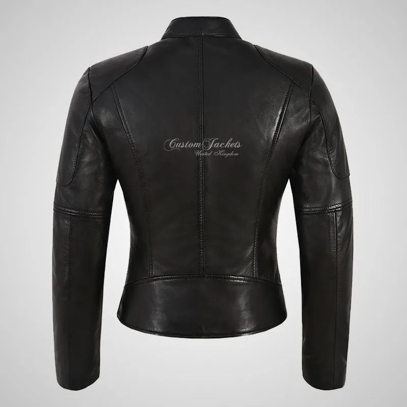 SERAPHINA Ladies Leather Biker Style Jacket
