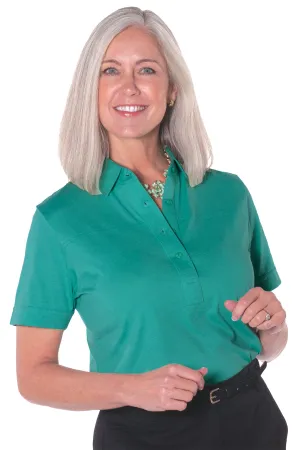 Short Sleeve Solid Polo | Turquoise 25P