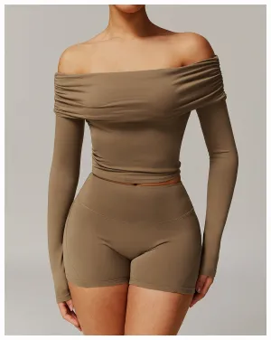 Shoulder Versatile Dance Long Sleeve