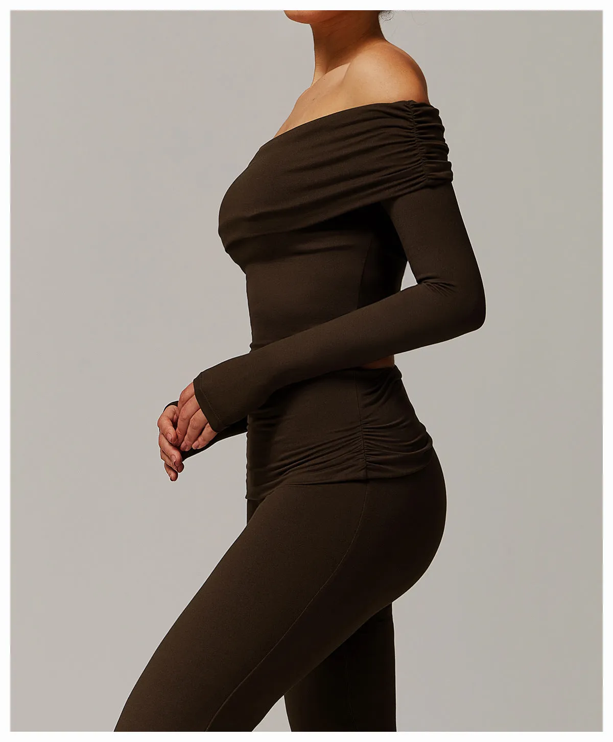 Shoulder Versatile Dance Long Sleeve