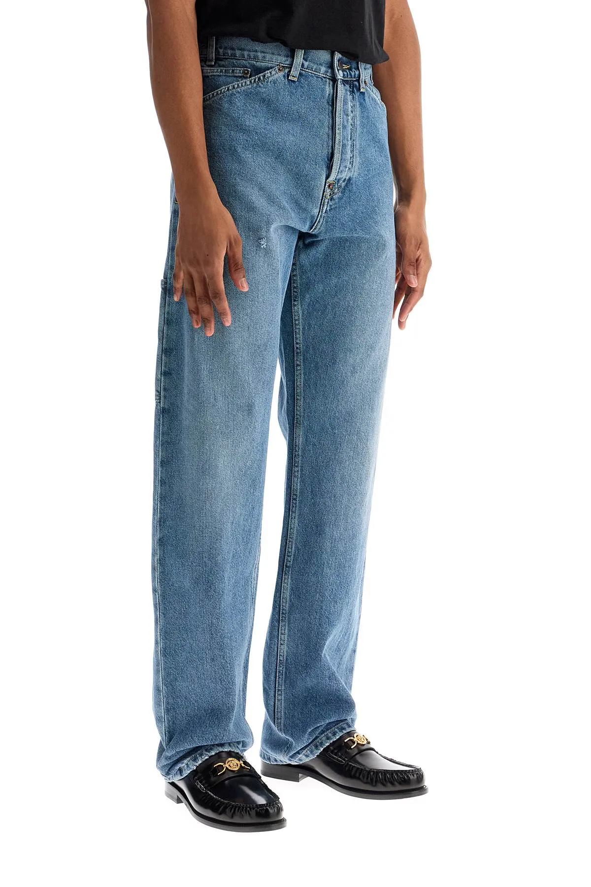 Straight Jeans Adjustable Waistband