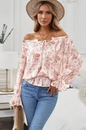 Summer Craze Floral Off Shoulder Blouse