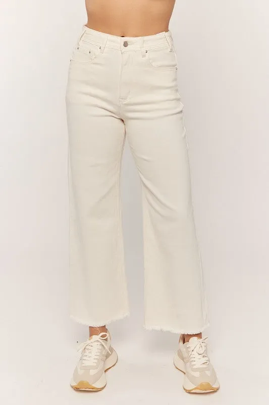 Teagan Cropped Wide Leg Jean