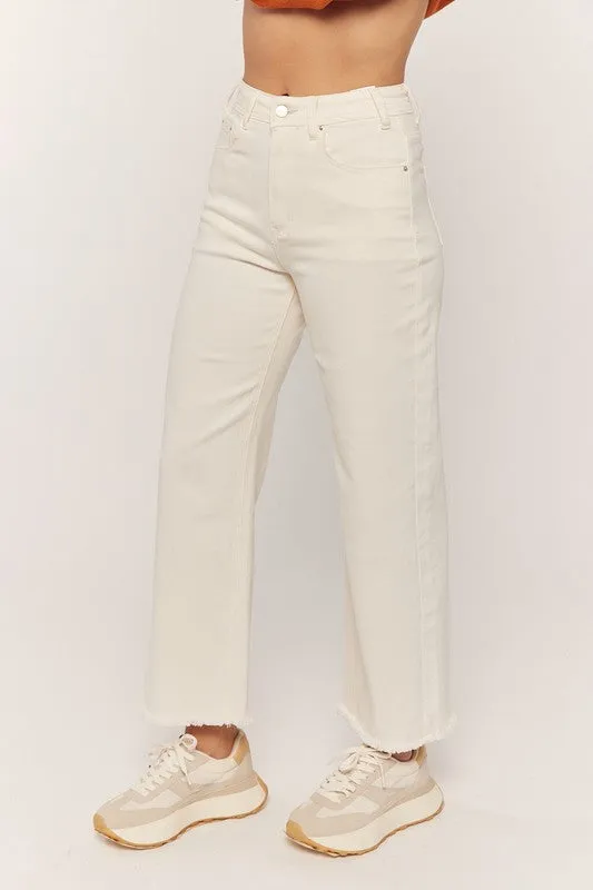Teagan Cropped Wide Leg Jean