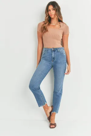 The High Rise Vintage Straight Jeans