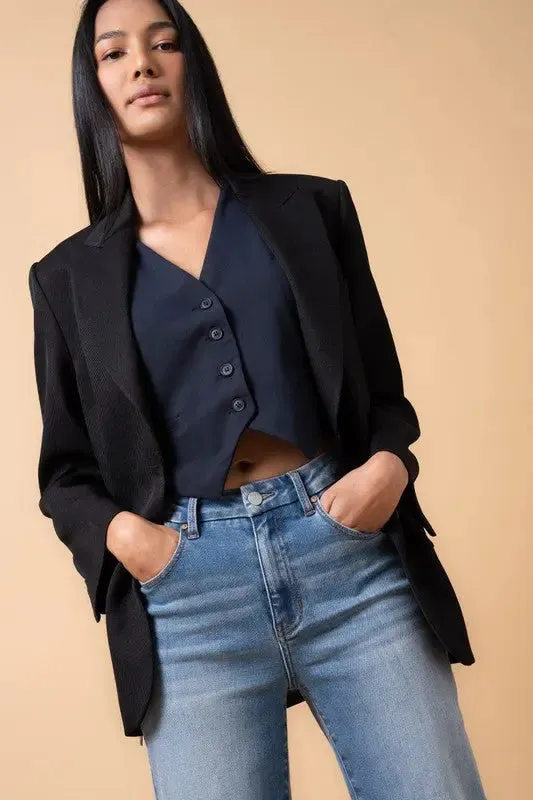 THE NOLLA HIGH RISE WIDE LEG JEANS