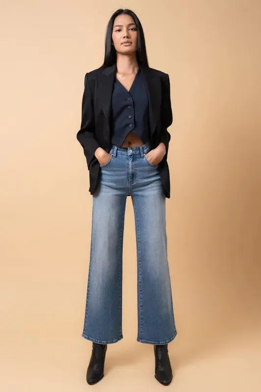 THE NOLLA HIGH RISE WIDE LEG JEANS