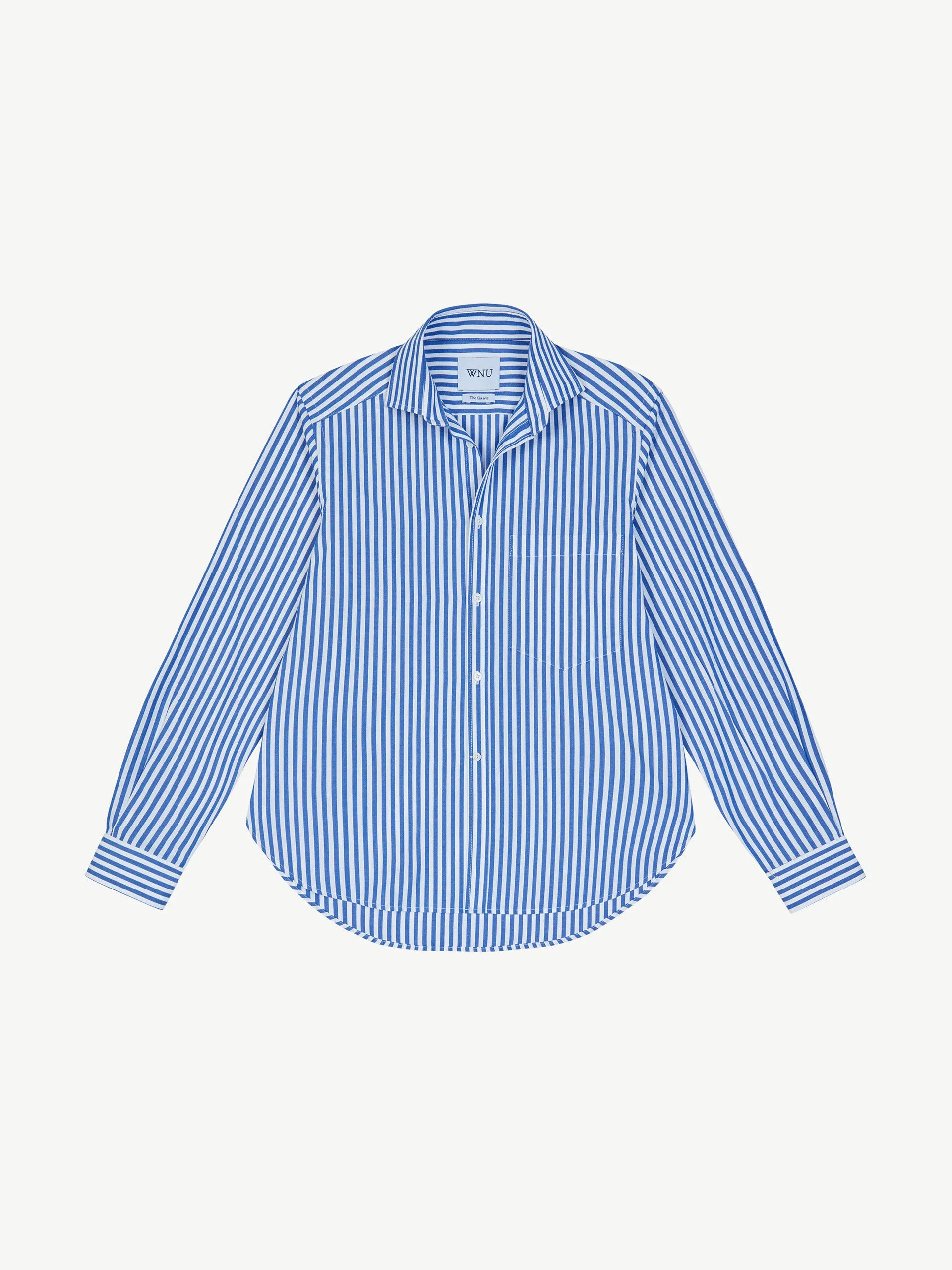The Royal Blue Stripe fine poplin Classic shirt