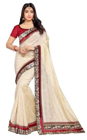 Vastreeni The simplebright off white saree is encrafted on net with striking embroidered work  saptrangi
