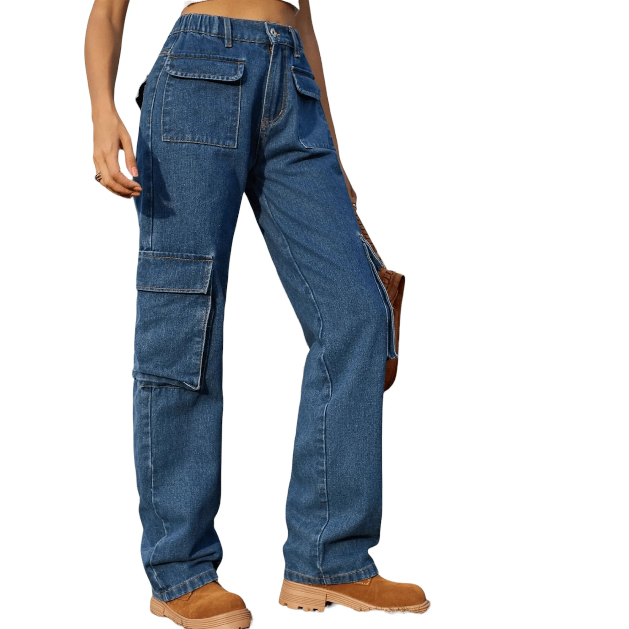 Versatile Workday Pocketed Jeans