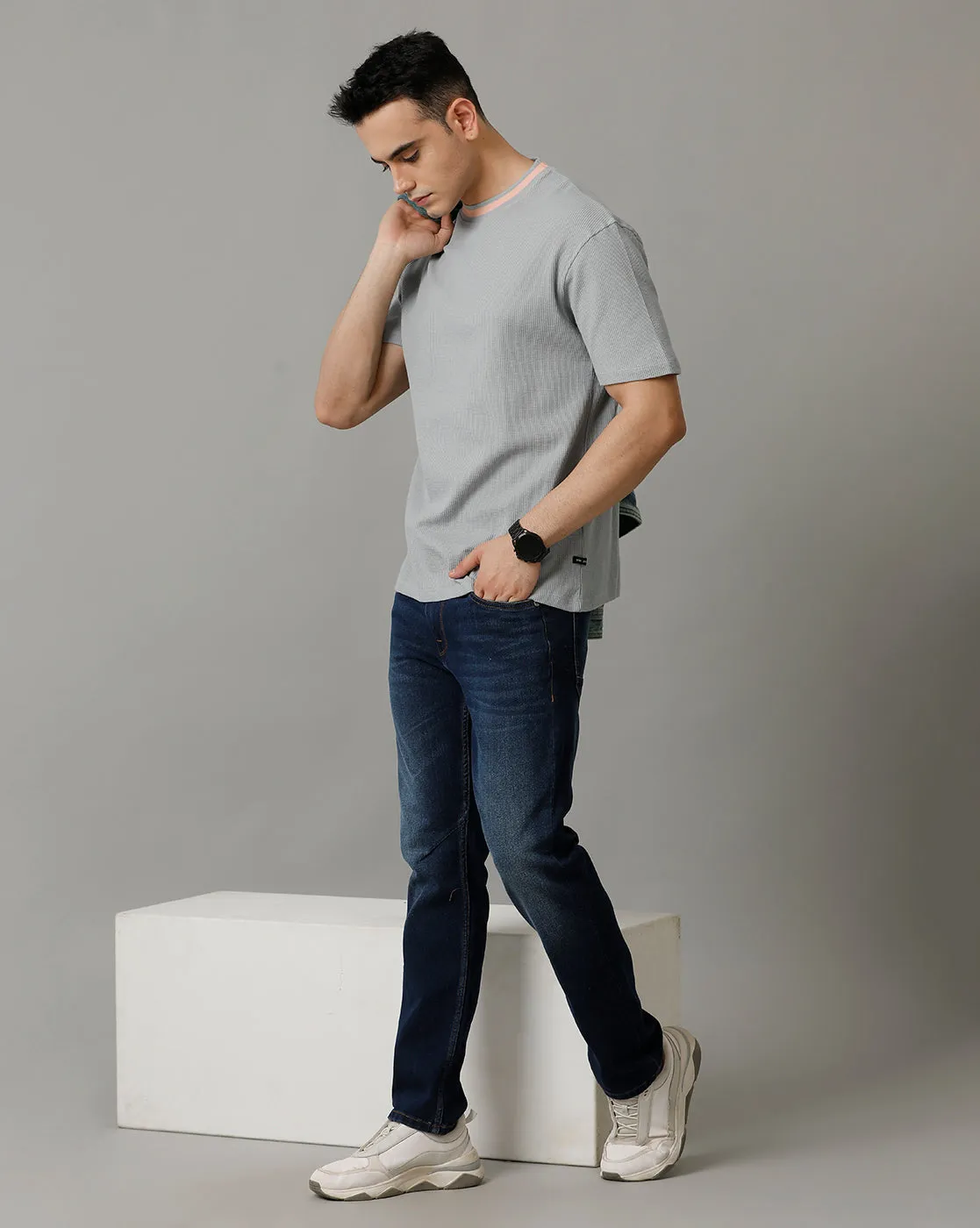 Voi Mens Black Arturo Fit Jeans