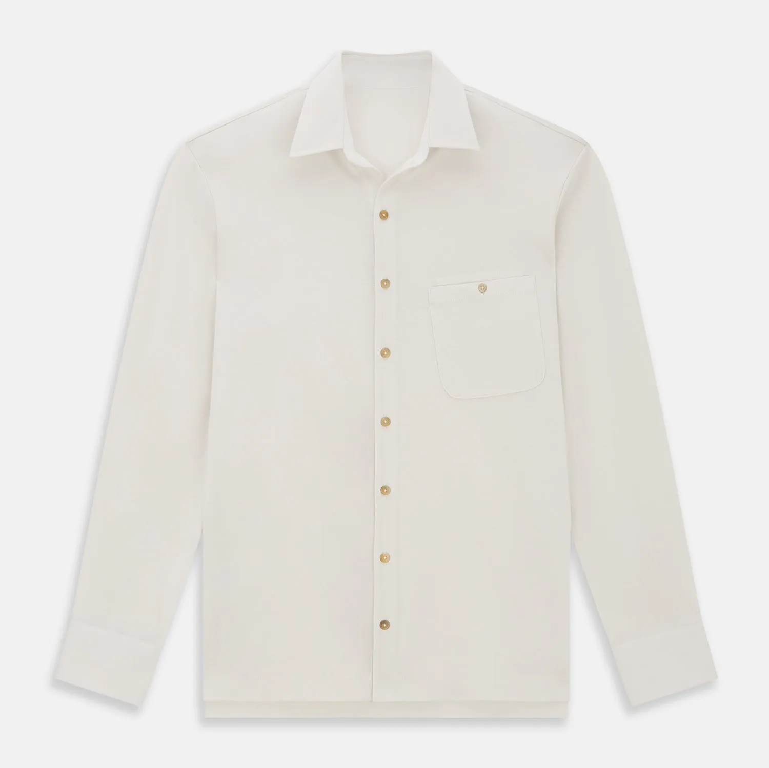 White Pique Shirt