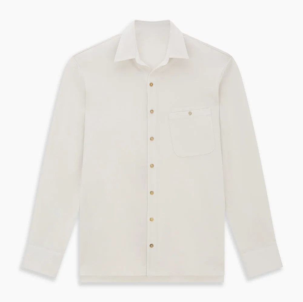 White Pique Shirt